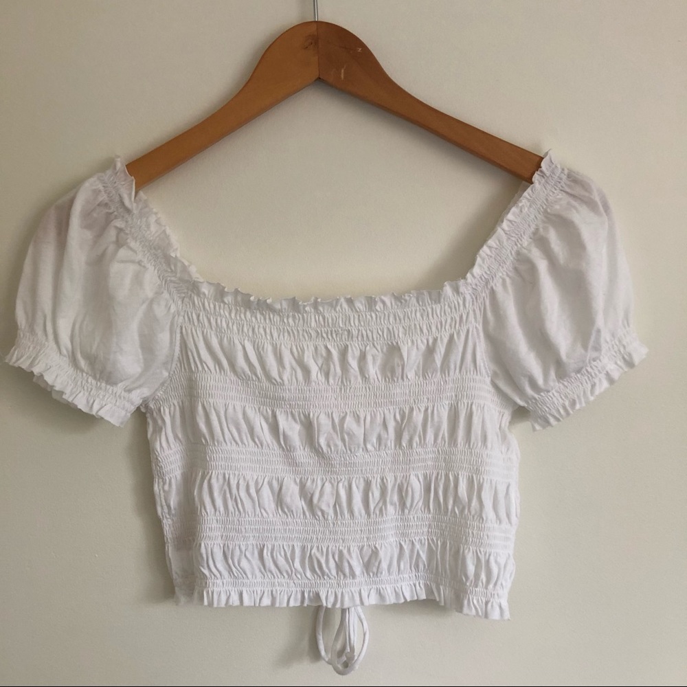 NWOT Garage white cropped top - Picture 2 of 5